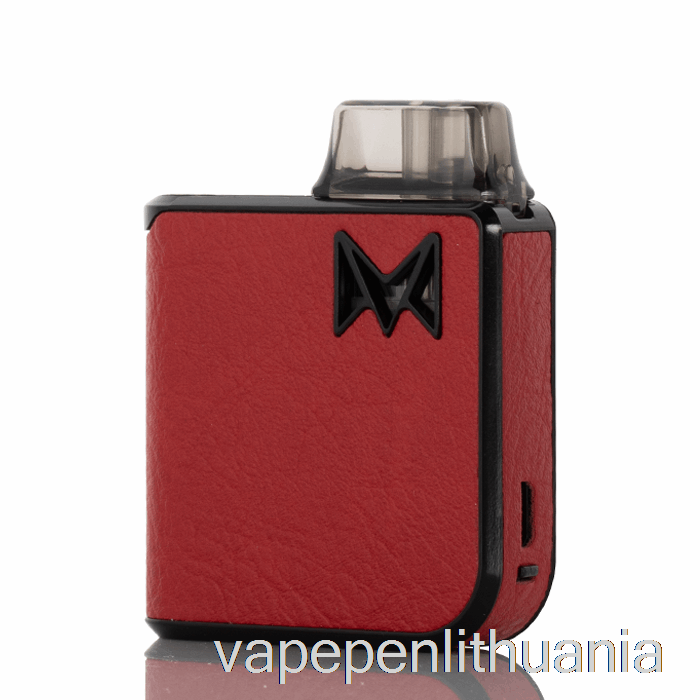 Mi-pod Pro Starter Kit Leather Edition – Raudonas Raw Vape Skystis